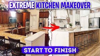 DIY Kitchen Makeover  START TO FINISH [upl. by Spanos]