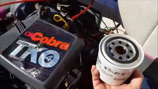 How to replace fuel filter on OMC Cobra [upl. by Kcolttam834]