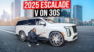 I PUT 30 INCH COLORED MATCHED FORGIATOS ON MY 1 OF 1 2025 ESCALADE V [upl. by Ohploda]