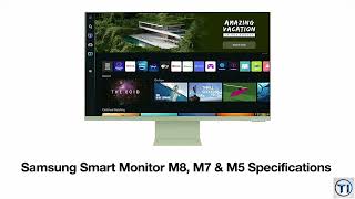 Samsung Smart Monitor M8 M7 amp M5 Specifications [upl. by Euqinomod]