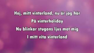 Hej mitt vinterland karaoke  lyrics [upl. by Adekan]