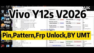 Vivo Y12S V2026 PD2036 Pattern Pin FRP Unlock UMT MTK [upl. by Ayekal]