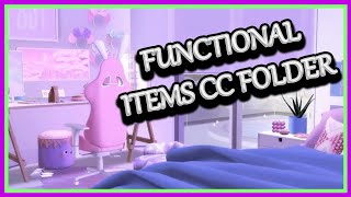 sims 4 functional furniture cc folder 1GB UPDATED OBJECTS [upl. by Teodorico]