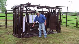 Stockman Deluxe Chute l Livestockshedcom [upl. by Shull]