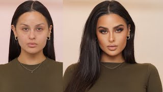 Drugstore Natural Glam Fall Makeup Tutorial l Christen Dominique [upl. by Acirt]