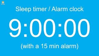 9 hour Sleep timer  Alarm clock with a 15 min alarm [upl. by Ennazor]