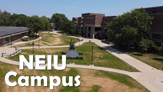 Northeastern Illinois University  4K Campus Drone Tour [upl. by Pressey]