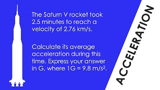 Calculating Acceleration of a Rocket  WORKED EXAMPLE  GCSE Physics [upl. by Dajma]