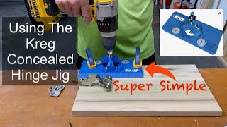 How To Use A Kreg Jig For Concealed Hinges [upl. by Valentino624]