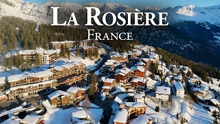 La Rosière ski resort 4K  2 Countries FRA ITA 1 Ski Area [upl. by Laekcim922]