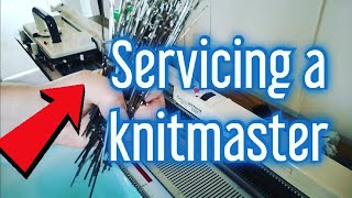 How to fully strip down amp service a knitmaster 700 knitmaster700 knittingmachine knitmaster [upl. by Erlewine]