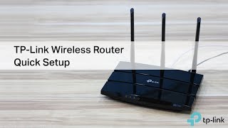 TPLink wireless router quick setup [upl. by Sherburn]