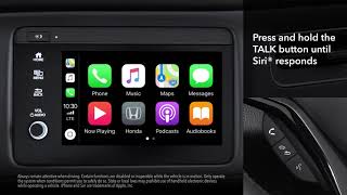 Honda HRV How to Connect and Use Apple CarPlay™ [upl. by Aikkan]