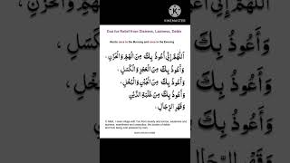 Dua Memories Dua for Relief from Distress Laziness Debts shorts [upl. by Engel225]