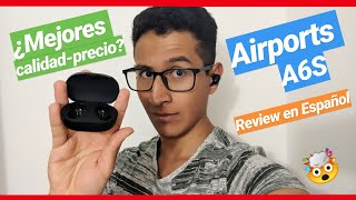 UNBOXING REVIEW AURICULARES A6S TWS AIRDOTS BLUETOOTH 50 en ESPAÑOL [upl. by Hilary487]