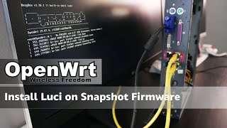 OpenWRT  Install LuCi on Snapshot Firmware  Raspberry Pi 4 [upl. by Eelrehpotsirhc]