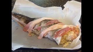 Stuffed Cod  Traditional Newfoundland  Bonitas Kitchen [upl. by Oman407]