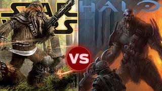 Wookiees vs Brutes 1v1 and Squad Battle  Who Would Win  Halo vs Star Wars [upl. by Siddra486]