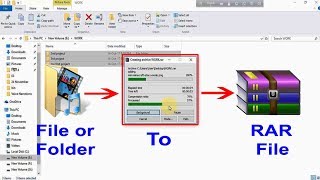 How to make RAR file Using WinRar  Convert File Or Folder To RAR [upl. by Irrac]