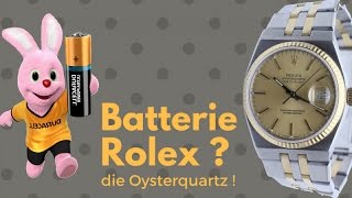 Rolex Oysterquartz eine Rolex Datejust mit Quarzwerk und Batterie [upl. by Ueihttam]