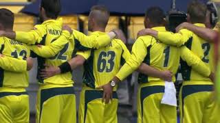 Usman Khwaja Grabs Adam Zampas Bum during National Anthem  Funny Cricket Moment [upl. by Ynnatirb]