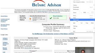 Belarc Advisor Walkthrough [upl. by Eilata]