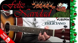 FELIZ NAVIDAD 🎄⛄️  José Feliciano  GUITAR Cover  MusikMan N°068 [upl. by Harriet501]