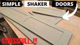 MDF shaker doors  how to make shaker doors [upl. by Ellene]