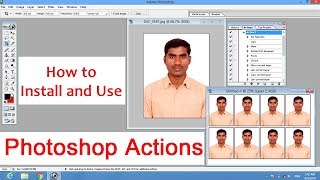 How to Install and Use Photoshop Actions  Photoshop Action Kaise install Kare [upl. by Fi]