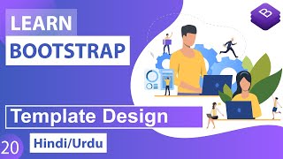 Bootstrap Responsive Template Design Tutorial in Hindi  Urdu [upl. by Hyde]