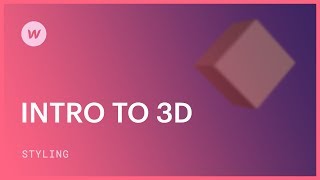 3D web design for beginners  Webflow CSS tutorial [upl. by Ivory]