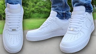 How To BAR LACE Nike Air Force 1s BEST WAY [upl. by Mcmahon]