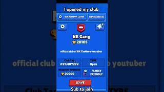 My club is opened now brawlstars [upl. by Nail]