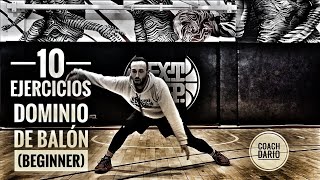 10 ejercicios Dominio de balón Beginner  Coach Dario  Basketballfundamentals [upl. by Kamin]