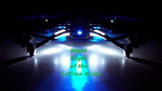 Night Flight of the Traxxas LaTrax Alias High Performance Quadcopter [upl. by Anelet256]