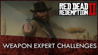 Red Dead Redemption 2 Weapons Expert Challenges Guide [upl. by Hildagarde]