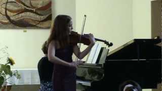 Julie Bertollet  Wieniawski Violin Concerto n°2 part 2 [upl. by Rimidalg]