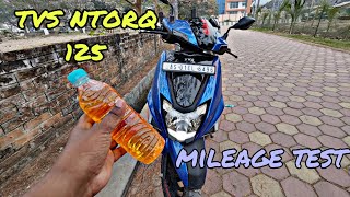 TVS NTORQ 125 MILEAGE TEST  Shocking results 😱 [upl. by Sadnac]