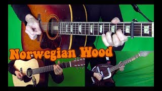 Norwegian Wood  Isolated Acoustic 12string and Sitar [upl. by Elenahc]