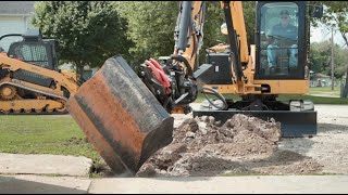 The Cat® TRS6 Tiltrotator at Work [upl. by Steinke]