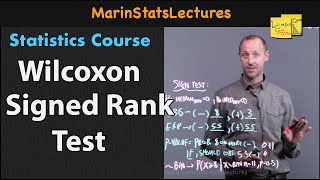 Wilcoxon Signed Rank Test  Statistics Tutorial 22  MarinStatsLectures [upl. by Hammock]