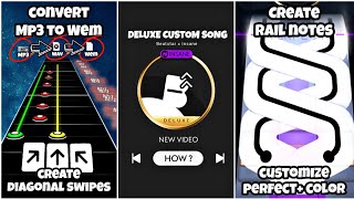 How to create Beatstar Deluxe custom song  customize perfect color and more [upl. by Boesch]