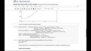 QuantLib notebooks interestrate sensitivities [upl. by Shuler643]