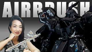 Airbrush Basics 03 How to Airbrush Paint Gunpla [upl. by Risley789]