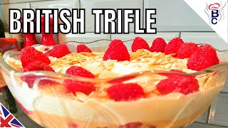 BRITISH FOOD  British Trifle Recipe  Mums Special Recipe With Cream [upl. by Isadore147]