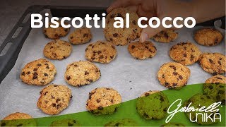 Biscotti al cocco e gocce di cioccolato [upl. by Hakaber]