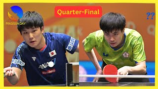 QuarterFinal  Tomokazu Harimoto Japan vs Lin YunJu Taiwan  Asian Championships 2024 [upl. by Ovid]