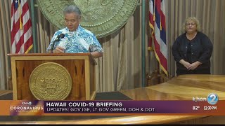 COVID19 briefing with Gov Ige Lt Gov Green Dept of Health and Dept of Transportation [upl. by Nylissej]