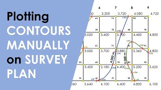 How to Plot CONTOURS on a SURVEY PLAN with REDUCED LEVELRL Points Interpolation of CONTOURS [upl. by Kathie]