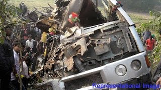 Tamil Nadu bus accident kills 11 in Tirunelveli [upl. by Philis]